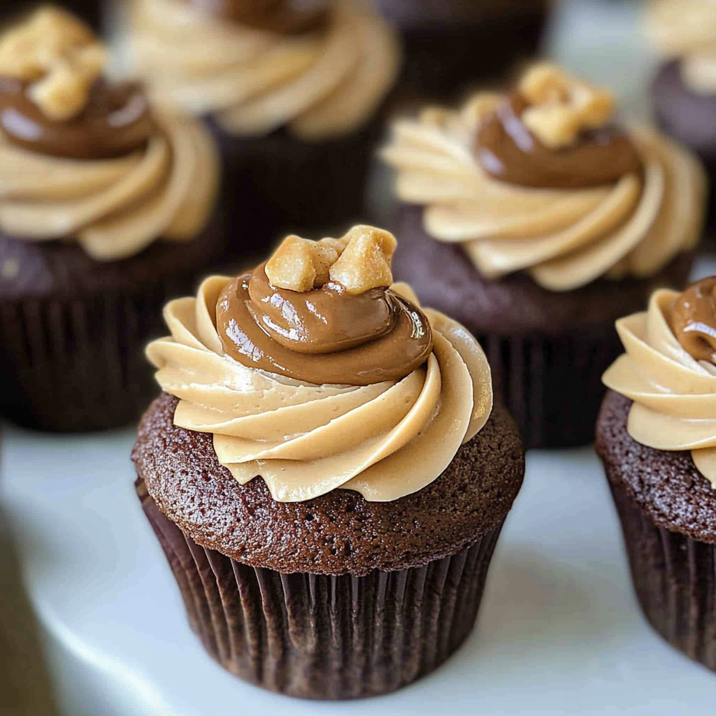 Chocolate Peanut Butter Cupcakes