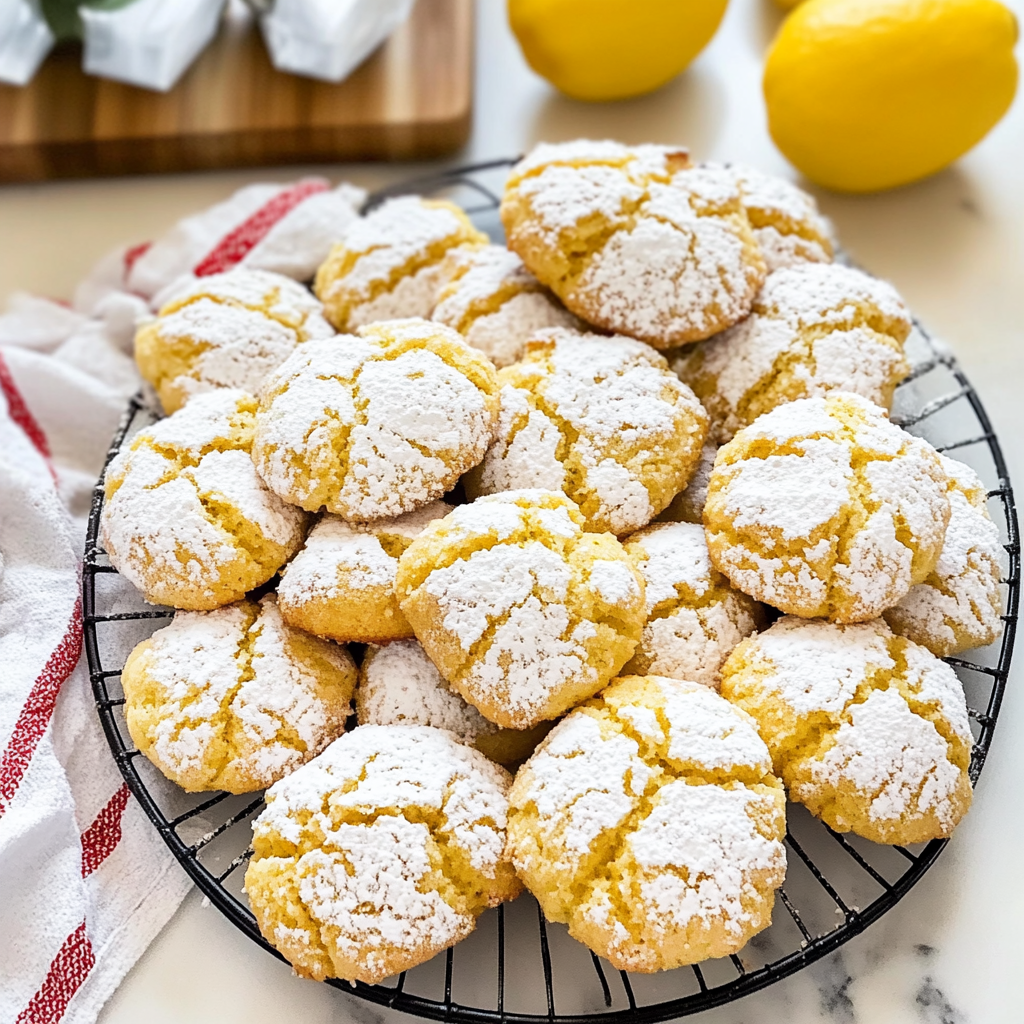 Lemon Crinkle Cookies