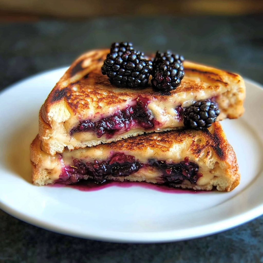 Blackberry Brie Grilled Cheese