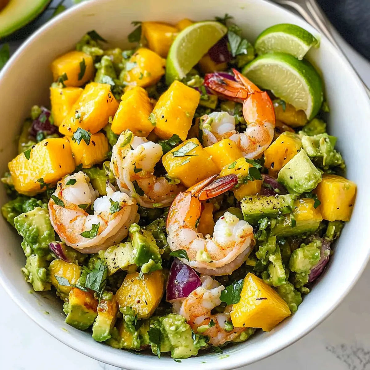 Mango Avocado Shrimp Salad