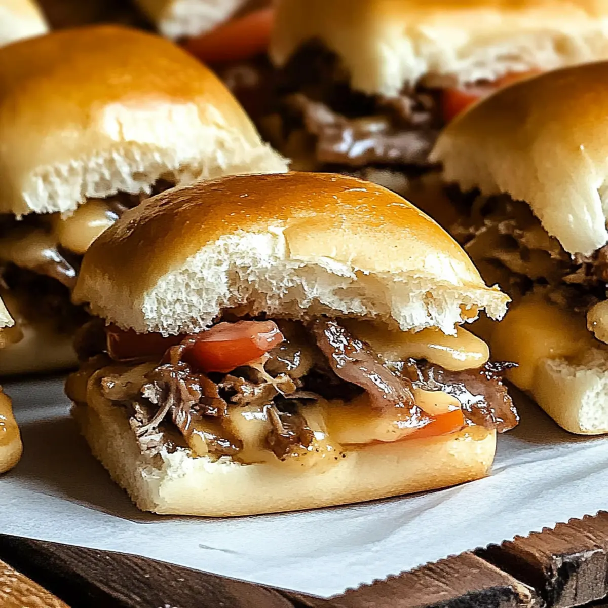 Philly Cheesesteak Sliders