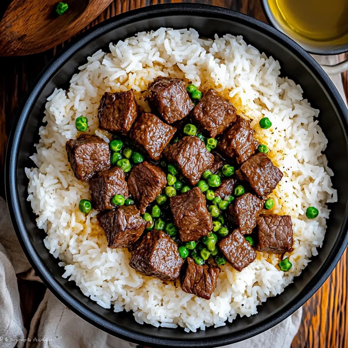 Garlic Butter Beef and Rice