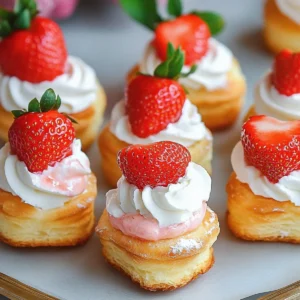 Strawberry Cream Puffs