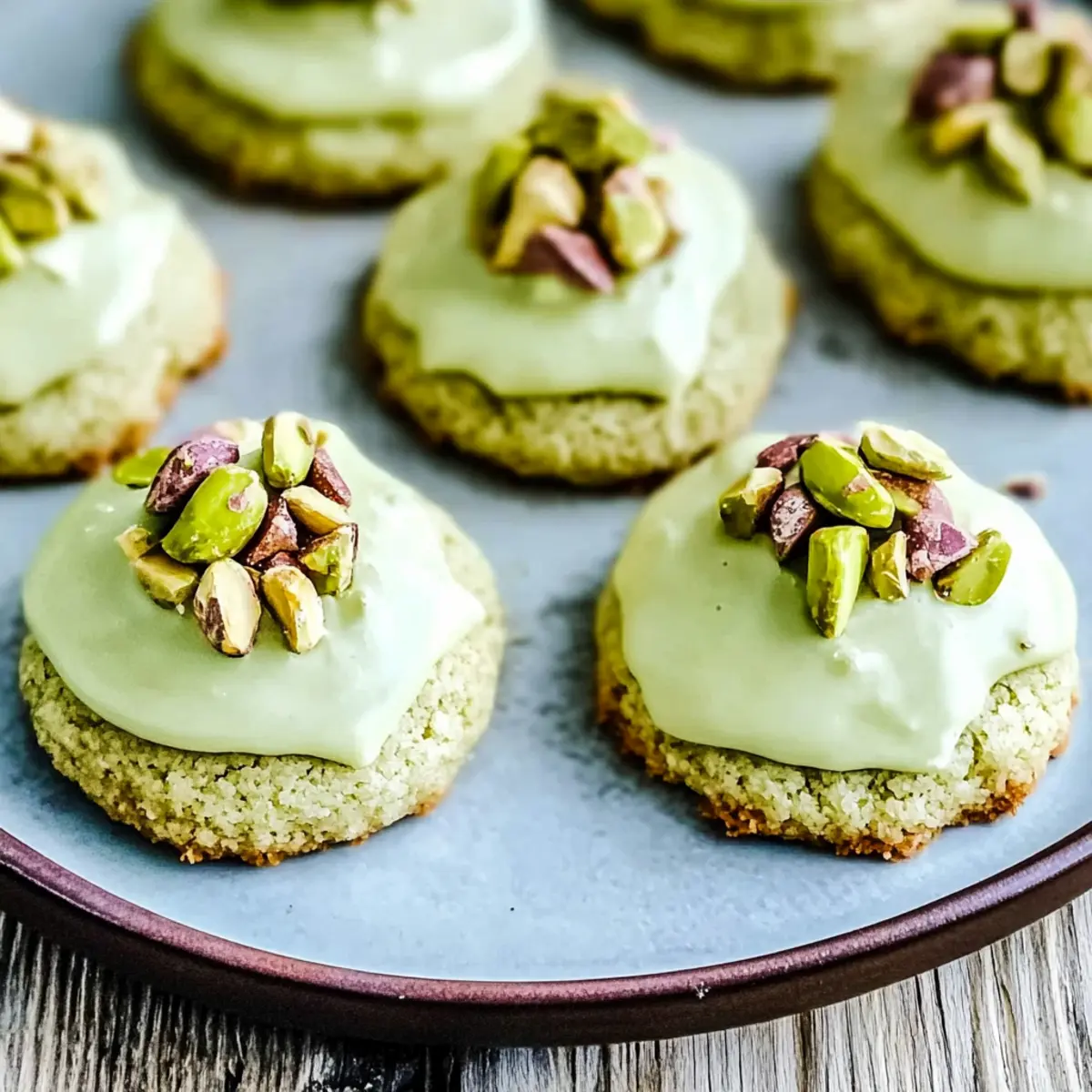Pistachio Kiss Cookies