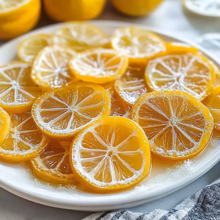 Candied Lemon Slices