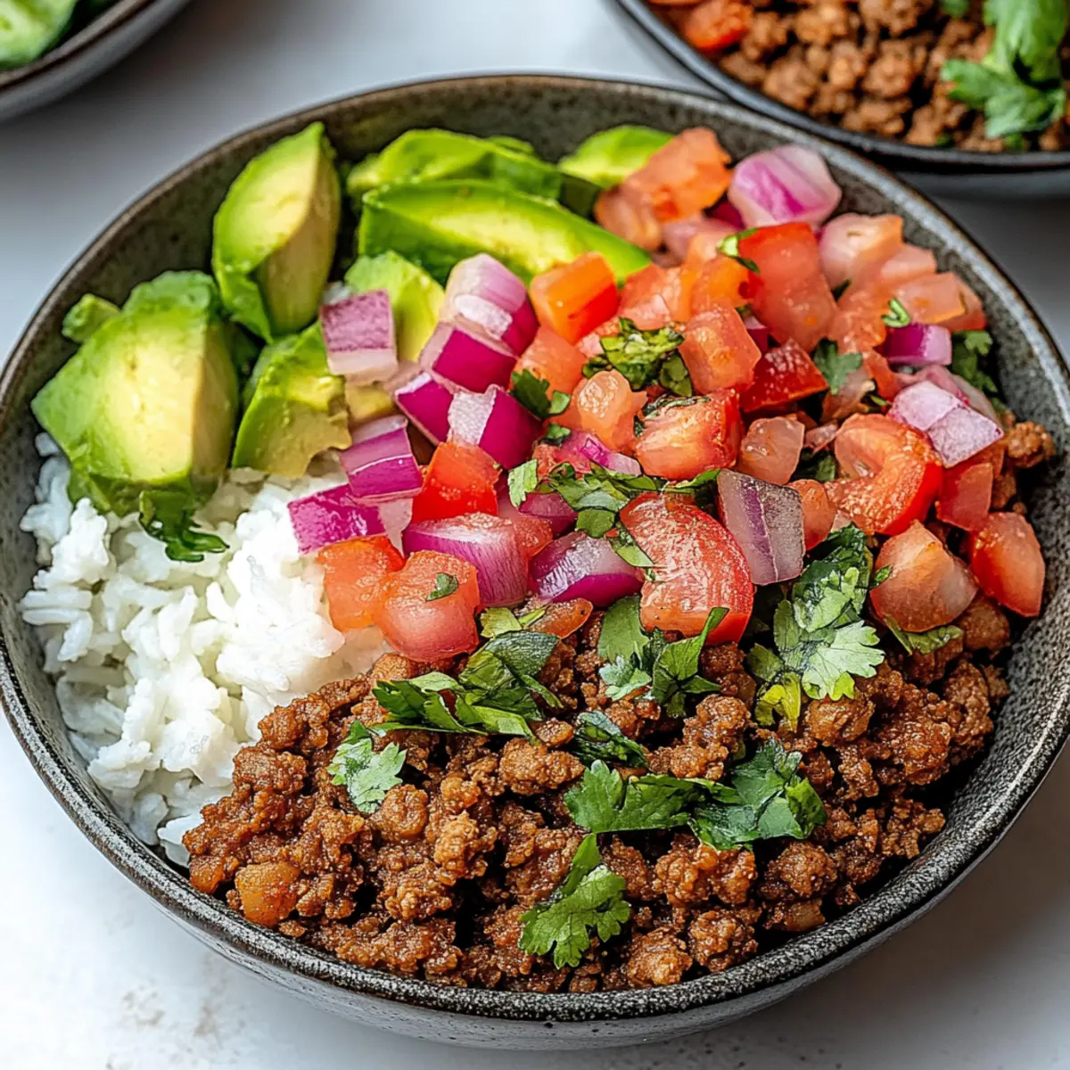 Indian Ground Turkey Bowls