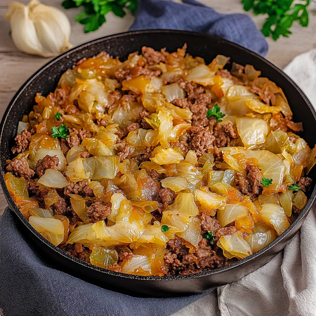 Beef and Cabbage Skillet