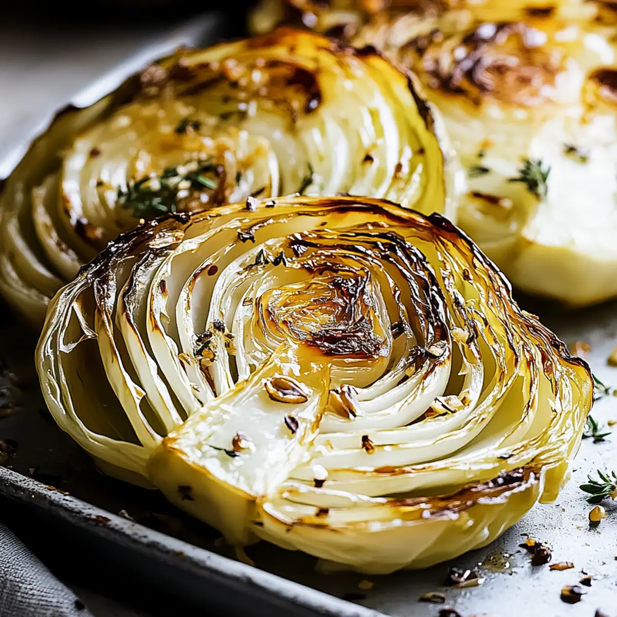 Garlic Roasted Cabbage