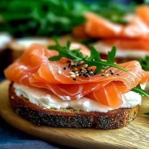 Smoked Salmon Sandwich with Cream Cheese