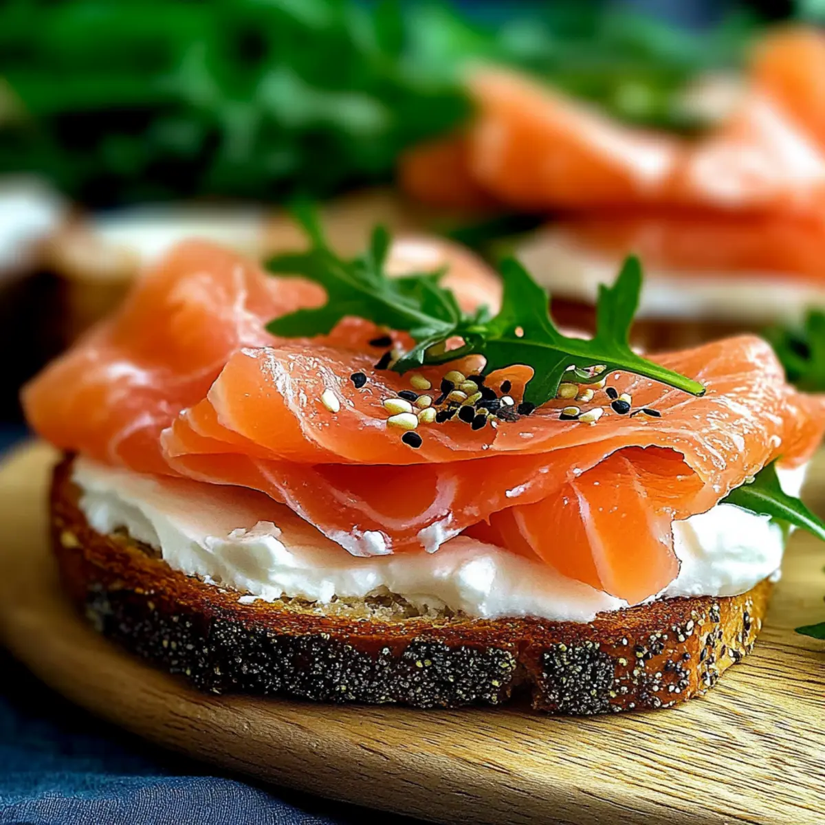 Smoked Salmon Sandwich with Cream Cheese