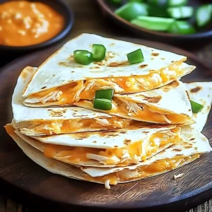 Buffalo Turkey Quesadillas