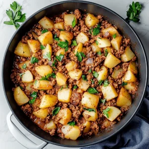 One-Pan Ground Turkey and Potatoes