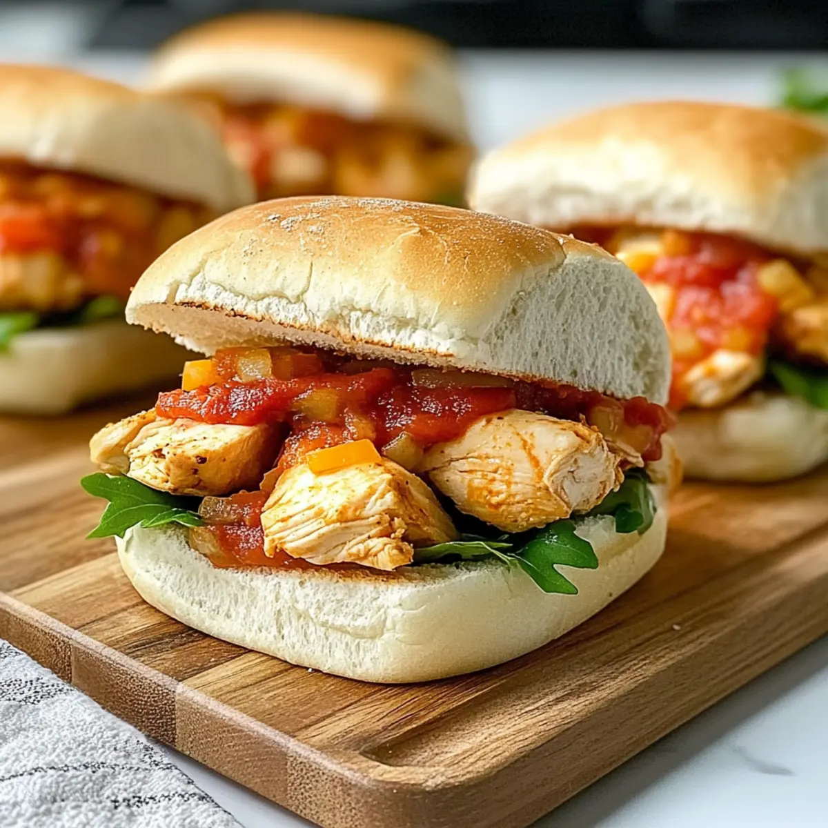 Italian Sub Chicken Sliders