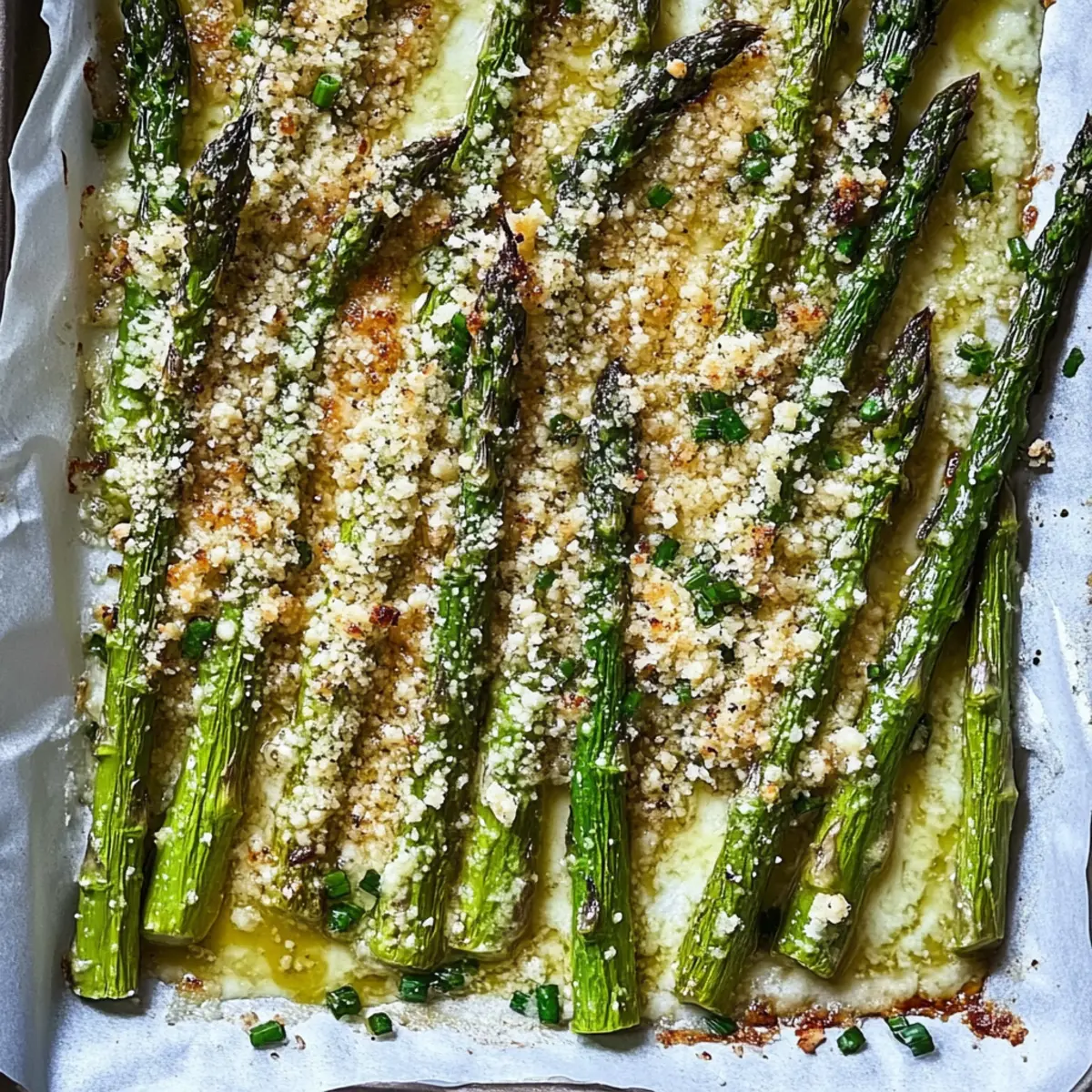 Baked Asparagus with Parmesan Cheese