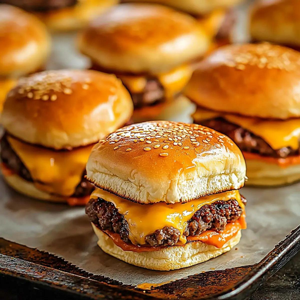 Juicy Cheeseburger Sliders