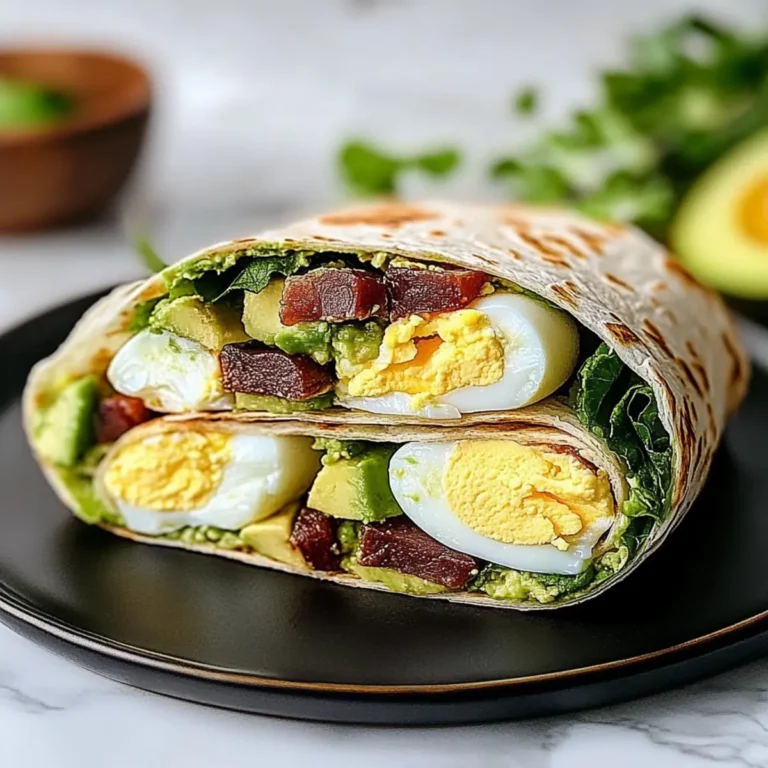 Breakfast Wrap with Egg and Avocado