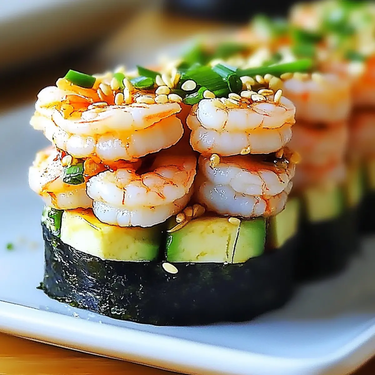 Shrimp Sushi Stacks