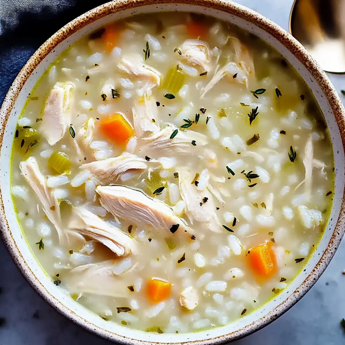White Chicken and Rice Soup