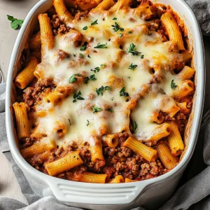 Baked Ziti with Ground Beef