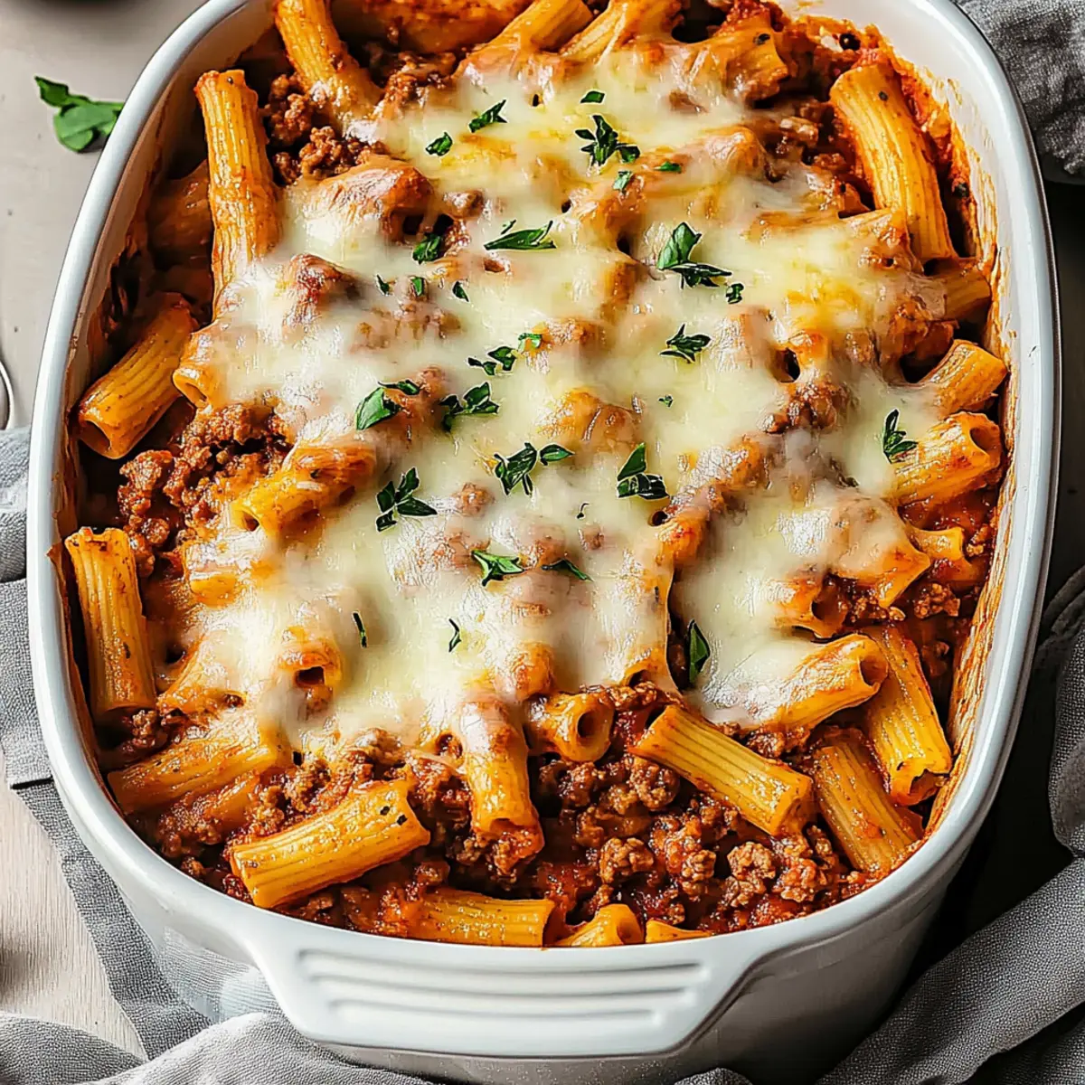 Baked Ziti with Ground Beef