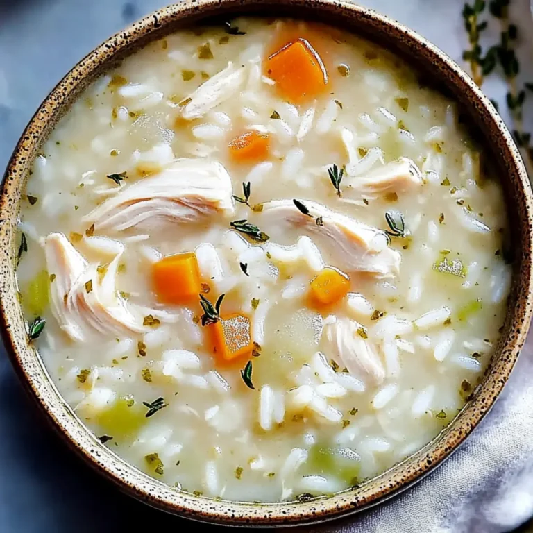 White Chicken and Rice Soup