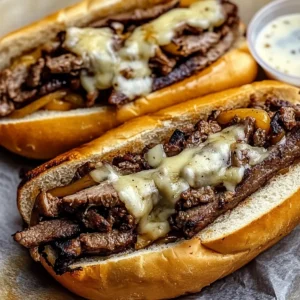 Smoked Beef Cheesesteaks
