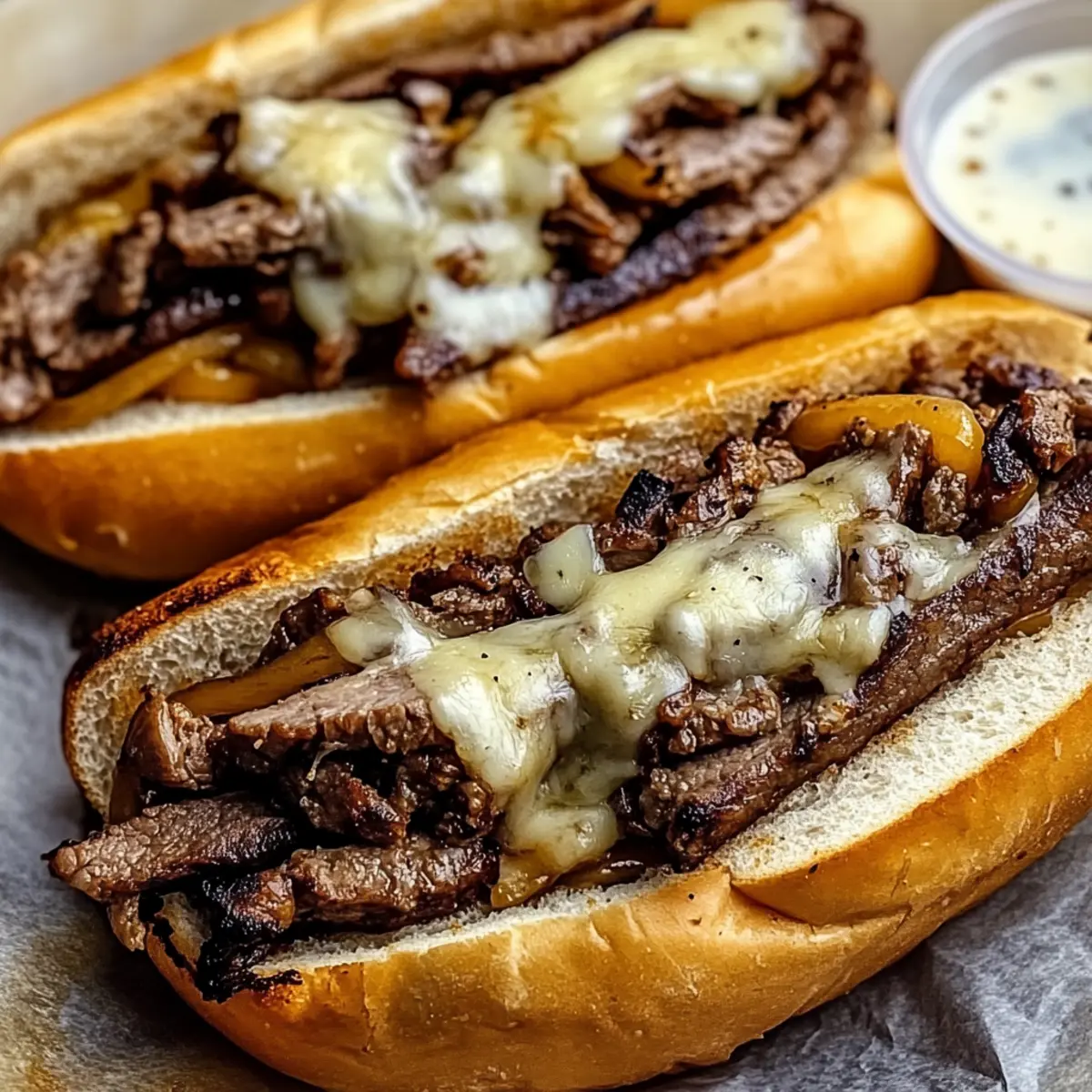 Smoked Beef Cheesesteaks