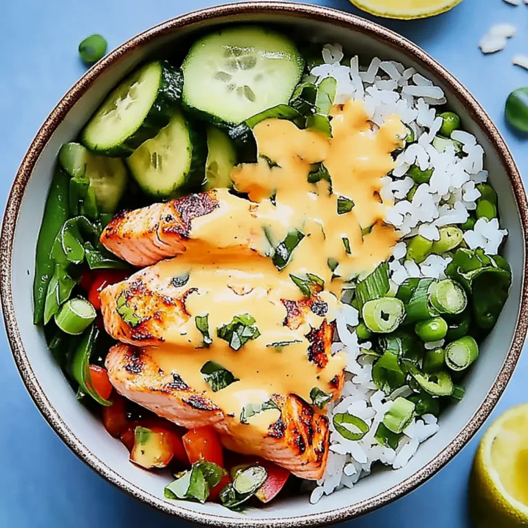 Spicy Salmon Bowls with Coconut Rice