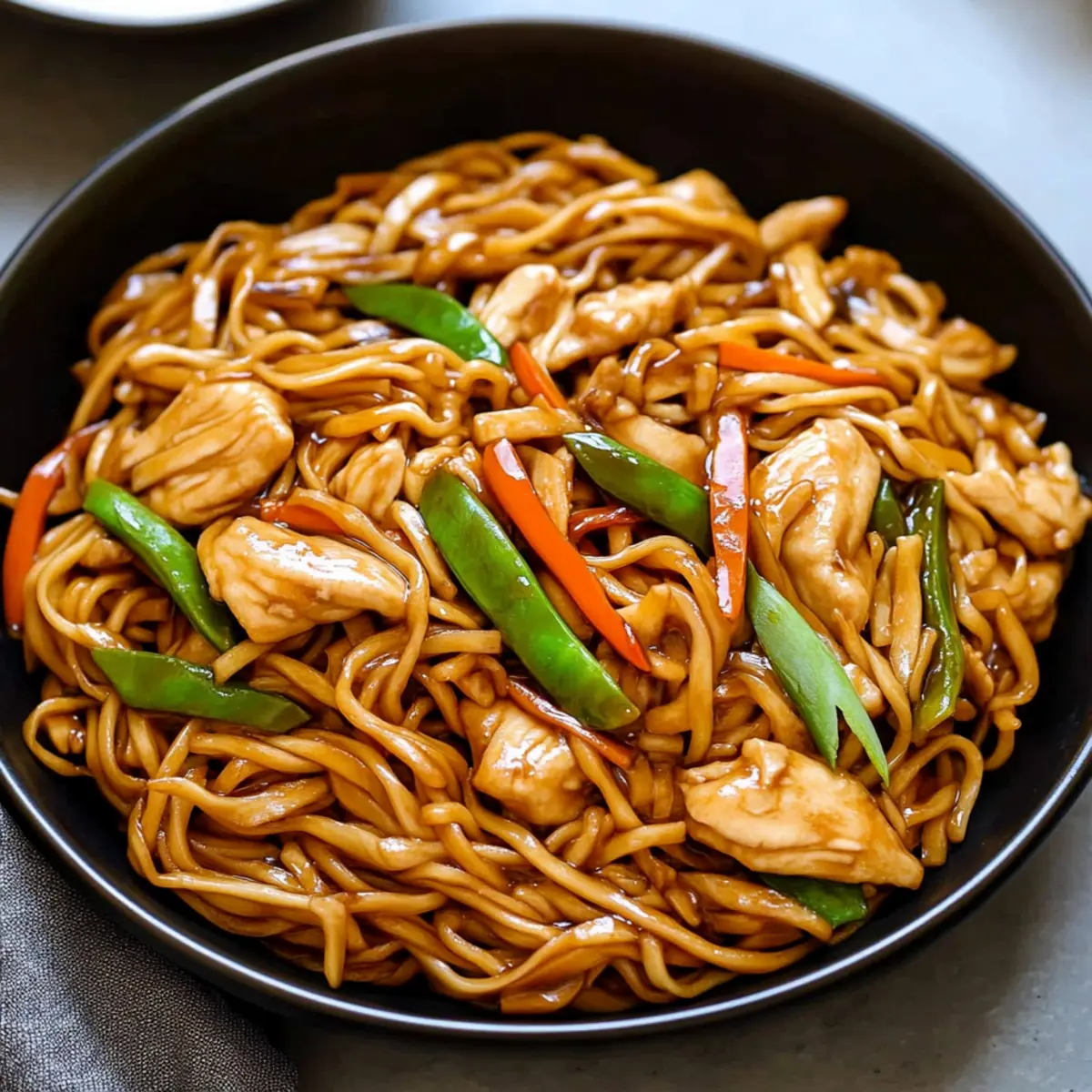 Chicken Chow Mein with the Best Sauce