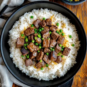 Garlic Butter Beef and Rice