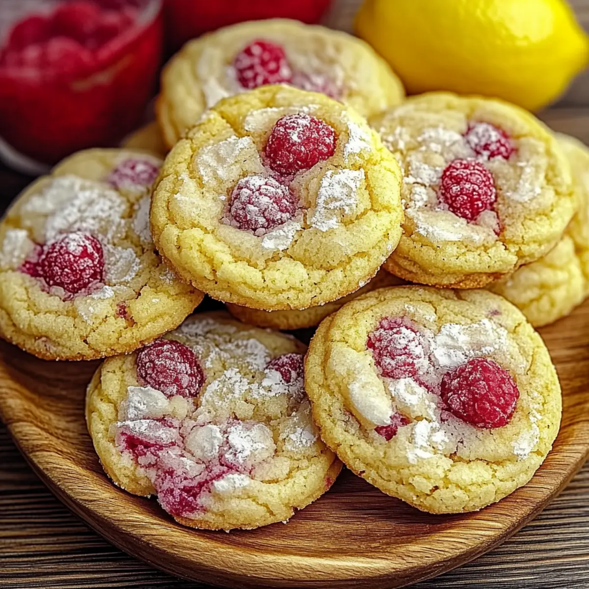 Raspberry Lemon Cookies
