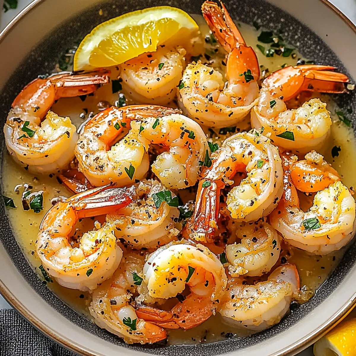 Oven Garlic Shrimp