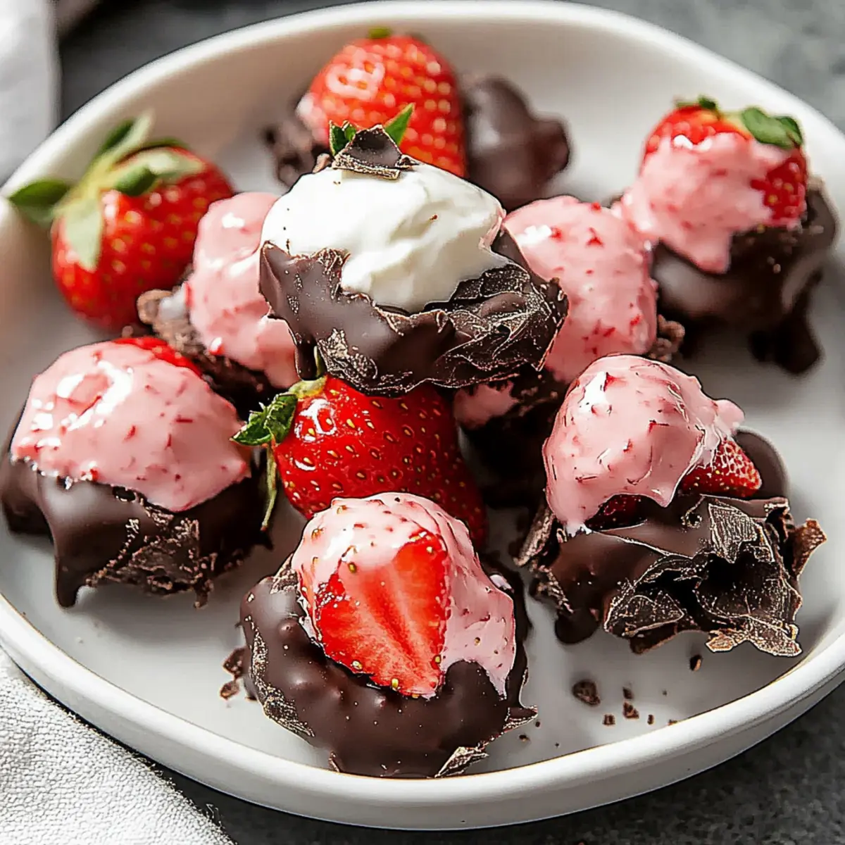 Chocolate Strawberry Yogurt Clusters