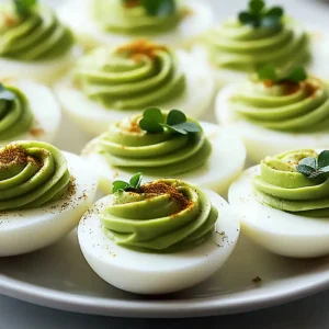St Patrick’s Day Deviled Eggs