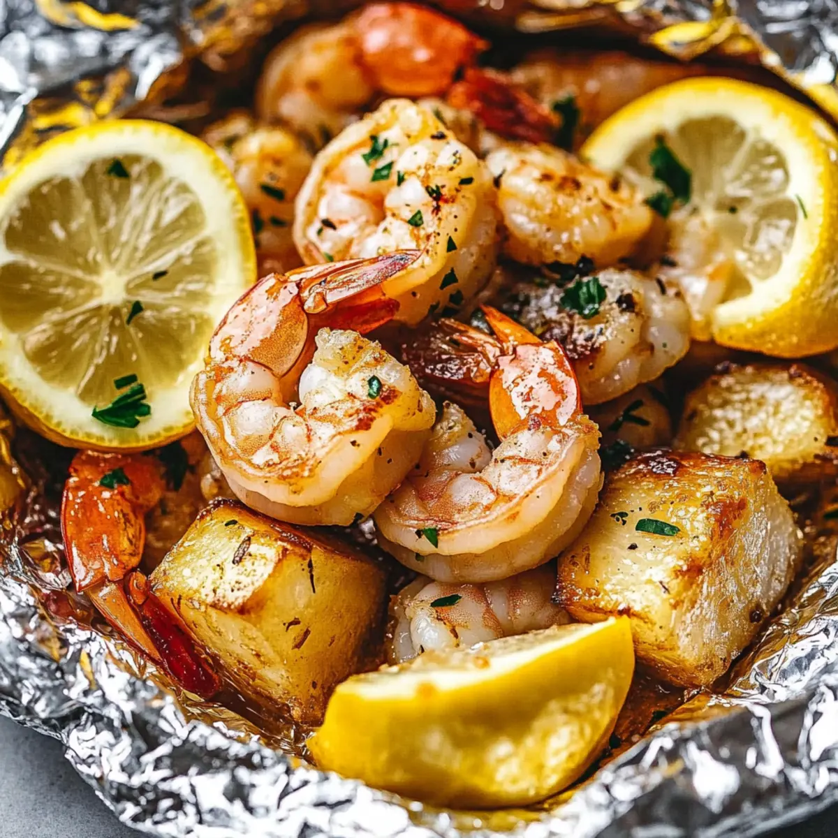 Easy Shrimp Boil Foil Packs